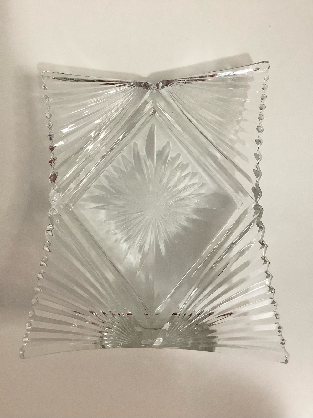 Mikasa Vintage Starlet Clear Crystal  Picture Frame, Made in Japan 🇯🇵 - Picture 6 of 9